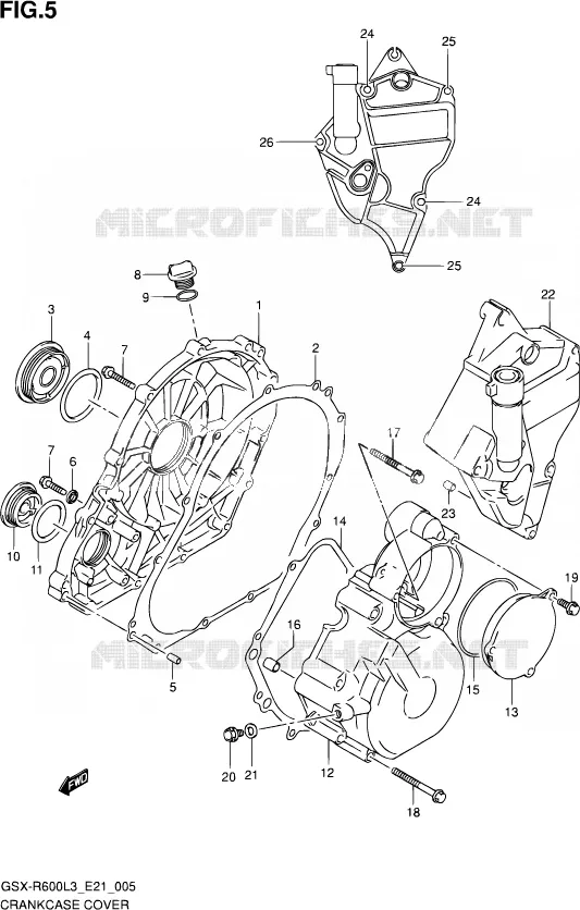 CARTER Suzuki MOTO 600 GSX-R 2013  GSX-R600UF L3 (E21)