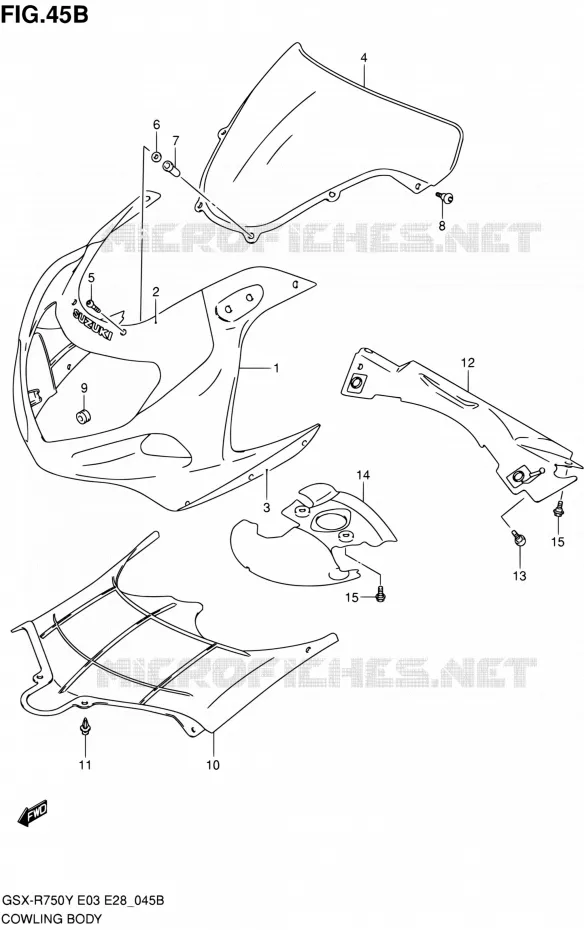 CARENAGES - ETIQUETTES (MODELE K2) Suzuki MOTO 750 GSX-R 2001  GSX-R750K1(E03,E28,E33)