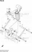 BIELLETTE D'AMORTISSEUR pour Suzuki GSX-R 750 2003
