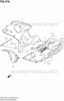CARENAGES INFERIEUR (FLANCS) (MODELE K1) pour Suzuki GSX-R 750 2003
