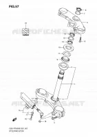 COLONNE DE DIRECTION pour Suzuki GSX-R 750 2008