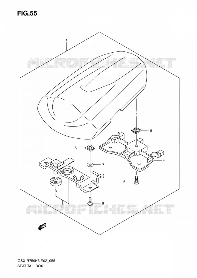 CAPOT DE SELLE Suzuki MOTO 750 GSX-R 2009  GSX-R750K9(E19)