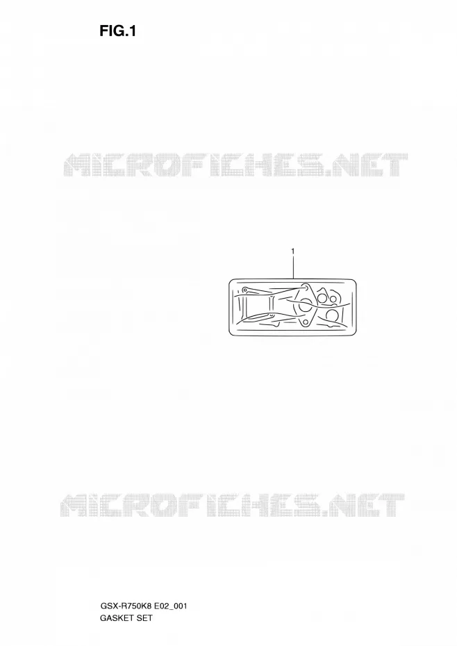 KIT JOINTS Suzuki MOTO 750 GSX-R 2009  GSX-R750K9(E24)