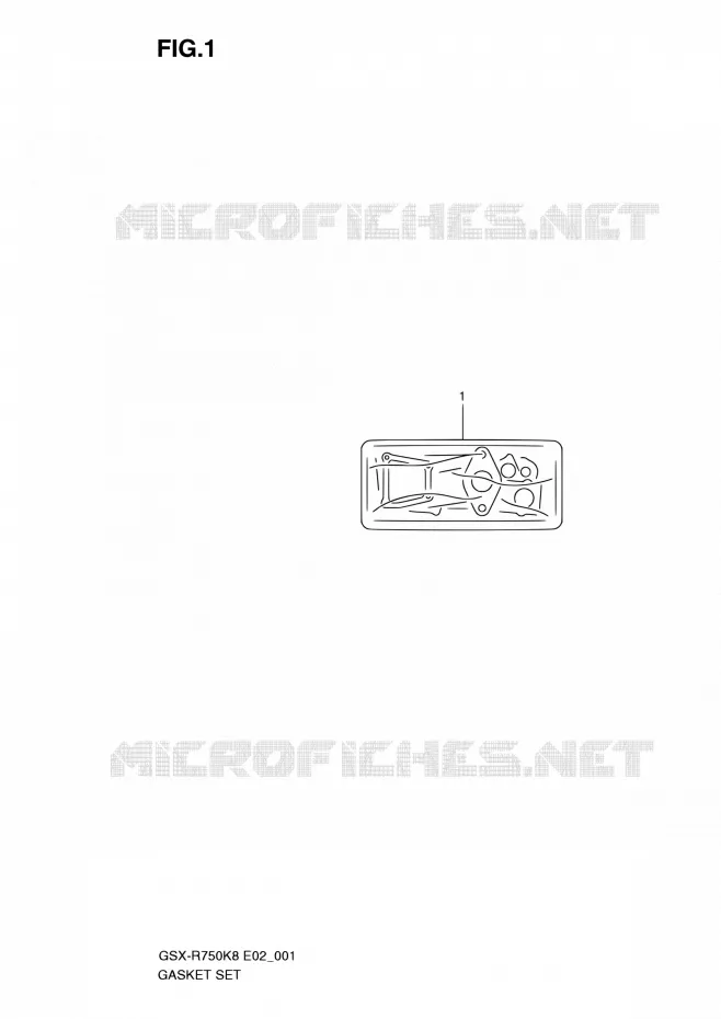 KIT JOINTS Suzuki MOTO 750 GSX-R 2010  GSX-R750L0(E24)