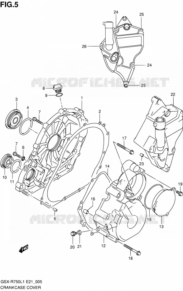 CARTER Suzuki MOTO 750 GSX-R 2011  GSX-R750L1(E24)