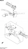 ENSEMBLE LEVIERS   POIGNEES pour Suzuki GSX-R 750 2013
