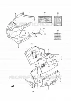 CARENAGES   ETIQUETTES (3SL/3RZ) pour Suzuki GSX-R 750 1991