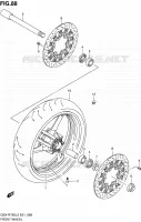 ROUE AVANT SUSPENSIONS/FREINAGE/ROUES 750 suzuki-moto GSX-R 2012 8345093