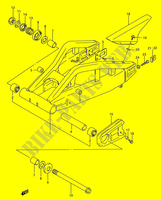 BRAS OSCILLANT ARRIERE (MODELE R/S) pour Suzuki GSX-R 750 1994