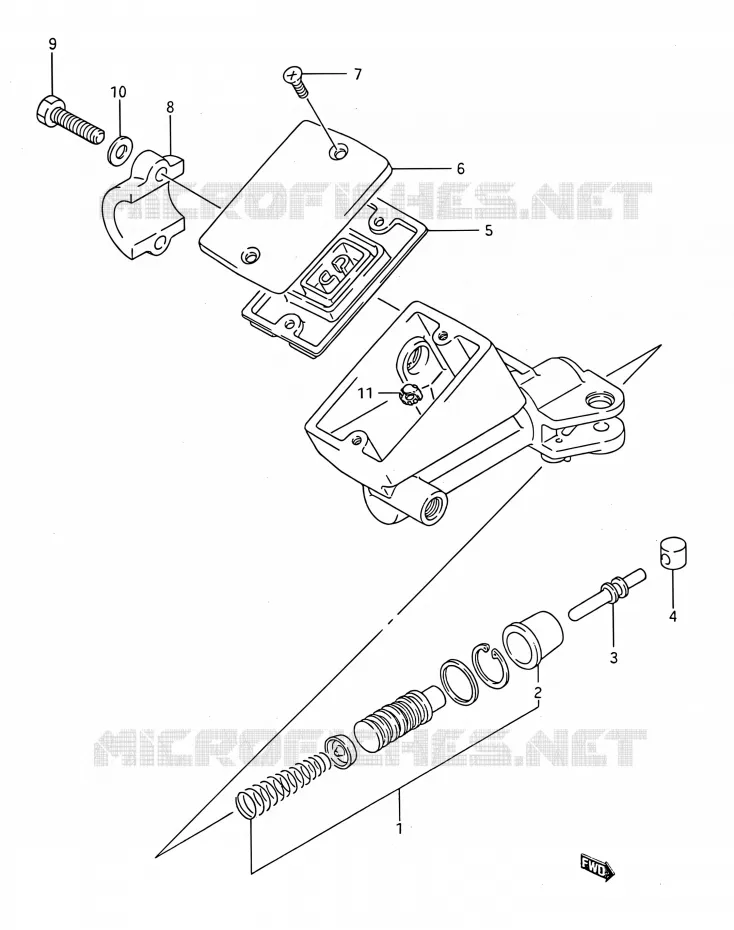 MAITRE CYLINDRE D'EMBRAYAGE Suzuki MOTO 1100 GSX-F 1991  GSX1100F M (E03,E28,E33)