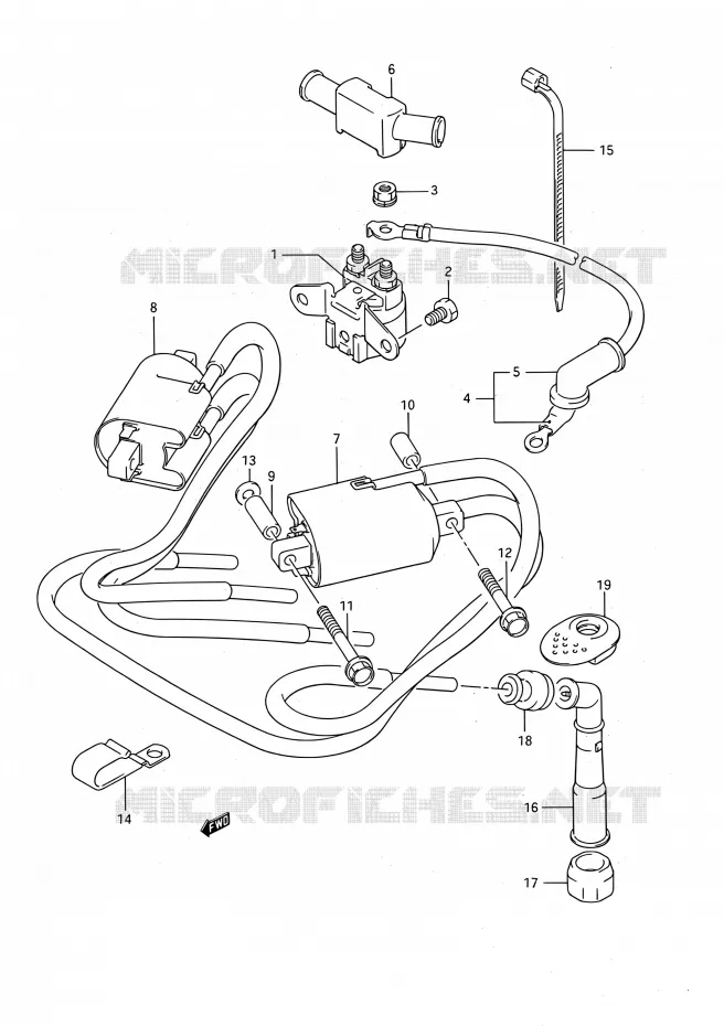 PARTIE ELECTRIQUE Suzuki MOTO 1100 GSX-F 1992  GSX1100F N (E03,E28,E33)