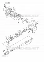 ARBRE DE TRANSMISSION   COUPLE CONIQUE ARRIERE pour Suzuki GSX-G 1100 1993
