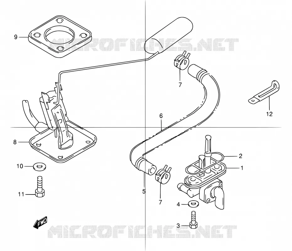 ROBINET D'ESSENCE Suzuki MOTO 1200 GSX 2001  GSX1200K1