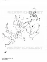 CARENAGE   SUPPORT DE COMPTEUR pour Suzuki GSX-F 1250 2011