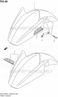 GARDE BOUE AVANT pour Suzuki GSX-F 1250 2011