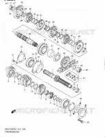 TRANSMISSION pour Suzuki GSX-F 1250 2011