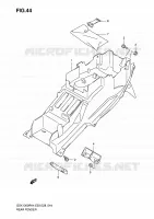 GARDE BOUE ARRIERE pour Suzuki HAYABUSA 1300 2004