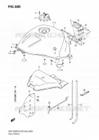 RESERVOIR D'ESSENCE (GSX1300RZK7) pour Suzuki HAYABUSA 1300 2004