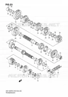TRANSMISSION pour Suzuki HAYABUSA 1300 2004