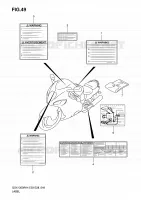 ETIQUETTE pour Suzuki HAYABUSA 1300 2006