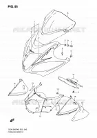 CARENAGES   ETIQUETTES (MODEL K8) pour Suzuki HAYABUSA 1300 2008