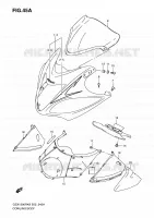 CARENAGES   ETIQUETTES (MODEL K9) pour Suzuki HAYABUSA 1300 2009
