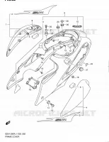 CARENAGES ARRIERE (GSX1300RL1 E19) pour Suzuki HAYABUSA 1300 2011