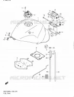 RESERVOIR D'ESSENCE (GSX1300RL1 E02) pour Suzuki HAYABUSA 1300 2011