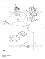 RESERVOIR D'ESSENCE (GSX1300RL1 E14) pour Suzuki HAYABUSA 1300 2011