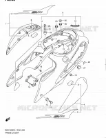 CARENAGES ARRIERE (GSX1300RL1 E02) pour Suzuki HAYABUSA 1300 2011