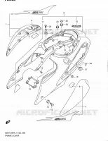 CARENAGES ARRIERE (GSX1300RL1 E51) pour Suzuki HAYABUSA 1300 2011