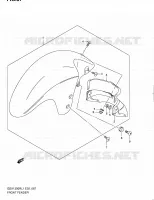 GARDE BOUE AVANT pour Suzuki HAYABUSA 1300 2011