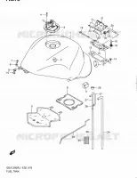 RESERVOIR D'ESSENCE (GSX1300RL1 E51) pour Suzuki HAYABUSA 1300 2011