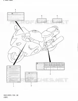 ETIQUETTE (GSX1300RL1 E14) pour Suzuki HAYABUSA 1300 2011