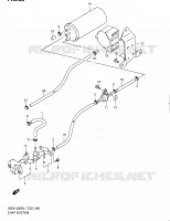 SYSTÈME DE RECYCLAGE VAPEURS CARBURANT (GSX1300RL1 E14) pour Suzuki HAYABUSA 1300 2011
