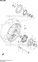 ROUE ARRIERE (GSX1300RAL3 E33) pour Suzuki HAYABUSA 1300 2013