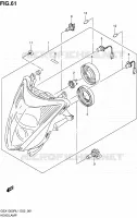 PHARE (GSX1300RUFL1 E19) pour Suzuki HAYABUSA 1300 2011