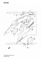 CARENAGES ARRIERE (GSX1300RZK7) pour Suzuki HAYABUSA 1300 2004