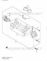 ETRIER DE FREIN AVANT (GSX650FAL1 E28) pour Suzuki GSX-F 650 2011