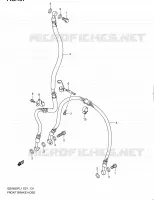 DURITE DE FREIN AVANT (GSX650FL1 E21) pour Suzuki GSX-F 650 2011