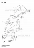 CARENAGES   ETIQUETTES (MODEL L0) pour Suzuki GSX-F 650 2010