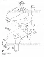 RESERVOIR D'ESSENCE (GSX650FAL1 E28) pour Suzuki GSX-F 650 2011