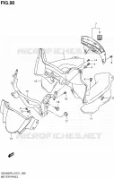 CARENAGE   SUPPORT DE COMPTEUR pour Suzuki GSX-F 650 2012
