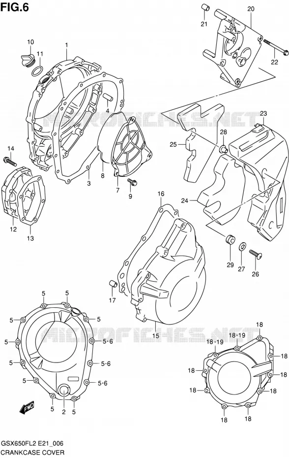 CARTER Suzuki MOTO 650 GSX-F 2015  GSX650FAL2(E21)