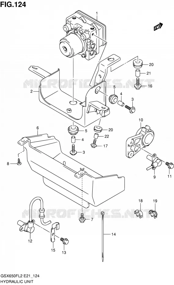 SYSTÈME ABS (GSX650FUAL2 E21) Suzuki MOTO 650 GSX-F 2016  GSX650FAL2(E21)