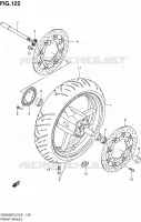 ROUE AVANT (GSX650FUAL2 E21) pour Suzuki GSX-F 650 2012