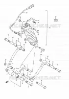BIELLETTE D'AMORTISSEUR pour Suzuki GSX-F 750 1989