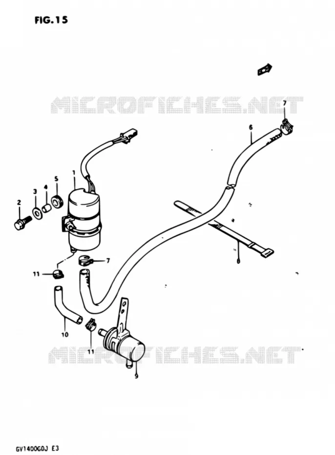 POMPE A ESSENCE Suzuki MOTO 1400 CAVALCADE 1987  GV1400GD H/GV1400GC H