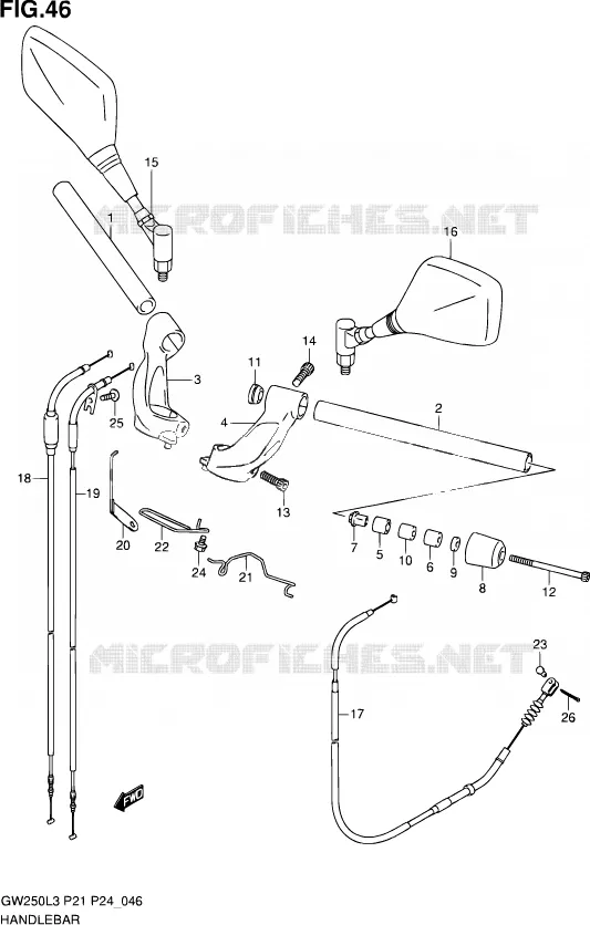 GUIDON Suzuki MOTO 250 INAZUMA 2016  GW250 L3 (P21)