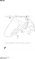 GARDE BOUE AVANT pour Suzuki INAZUMA 250 2013